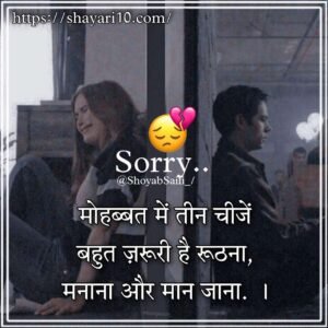 Sorry Quotes in hindi for girlfriend